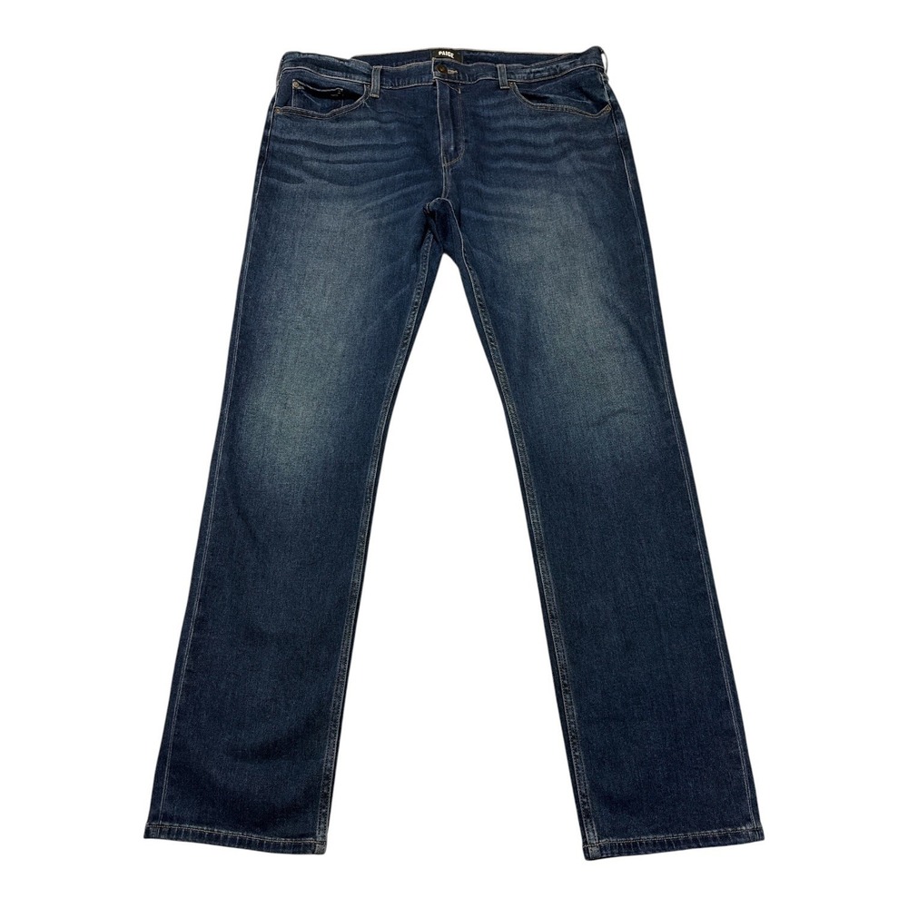 Paige Jeans Mens 38x33 Blue Federal Straight Stretch Denim USA